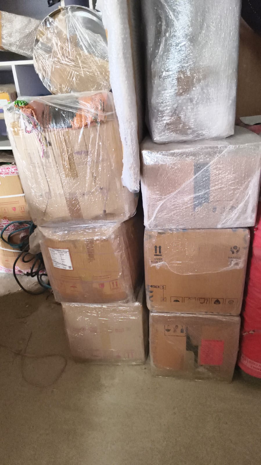 DTC International Packers Packed boxes at residence